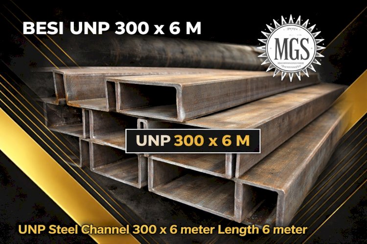 Besi UNP 300 x 6 M